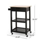 Christopher Knight Home® - Noble House - Dade Kitchen Cart with Wheels