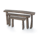 Reclaimed Wood Nesting Tables - Set of 3