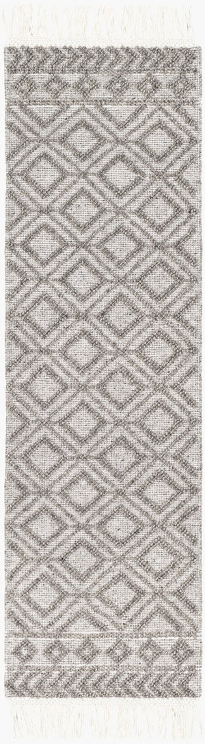 Surya Farmhouse Tassels 2' X 3' Handwoven Rug - Unique Cottage Style With Textured Fringe & Easy Care Black Wool,Cotton Fts2302-268