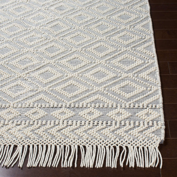 Surya Farmhouse Handwoven Wool Cotton Flatweave Rug with Tassel Border for Entryways FTS2303-23