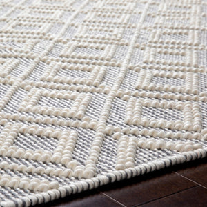 Surya Farmhouse Handwoven Wool Cotton Flatweave Rug with Tassel Border for Entryways FTS2303-23