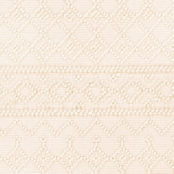 Livabliss Farmhouse Tassels Hand Woven Wool Cotton Runner Rug for Hallways and Entryways White, Beige 2'6" x 8' FTS2305-268