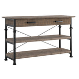 Rafferty Industrial Rustic Media TV Stand