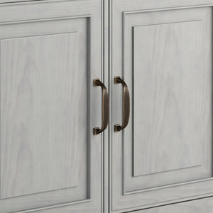 English Elm Connaught Handcrafted Solid Wood Entryway Cabinet In Fog Grey – Timeless Storage For Any Space B136P158540