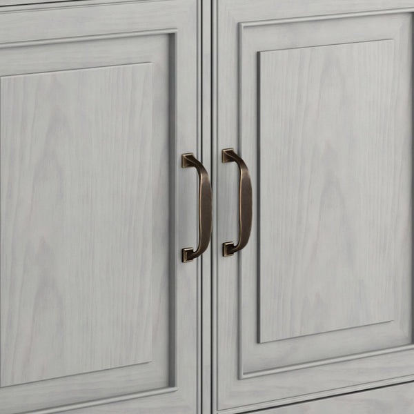 English Elm Connaught Handcrafted Solid Wood Entryway Cabinet In Fog Grey – Timeless Storage For Any Space B136P158540