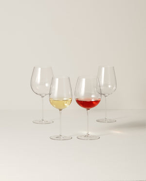 Lenox Signature Series Warm & Cool Region Wine Glasses, 4- Piece. Set Clear, NO COLOR GLASS,CRYSTAL 893812