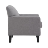 Homelegance By Top-Line Huntley Modern Accent Chair Dark Grey Linen