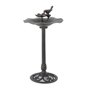 English Elm Christopher Knight Home® - e Elegant Lancaster Outdoor Aluminum & Iron Bird Bath Bronze — Durable Stable Base, Detailed Concave Bowl for Garden Charm and Wildlife Appeal 61696.00BZE