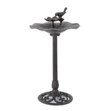 Christopher Knight Home® - Noble House - Lancaster Outdoor Bronze Finished Aluminum Top Bird Bath with Iron Base