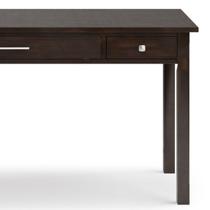 English Elm Avalon Large Desk In Tobacco Brown - Handcrafted Solid Wood, Elegant Design & Ample Storage Solutions B136P158449