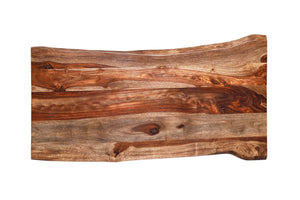 Porter Designs Porter Manzanita Live Edge Solid Sheesham Wood Coffee Table - Artisan Crafted, Sustainable Design Brown Wood 05-196-02-4640w-kit