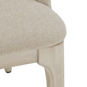 Homelegance By Top-Line Catalina Heathered Dining Chair Beige Rubberwood