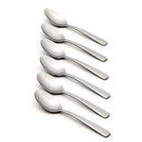 Lenox Oneida Nocha Everyday Flatware Cocktail Spoons, Set of 6 Metallic, STAINLESS METAL H098006I