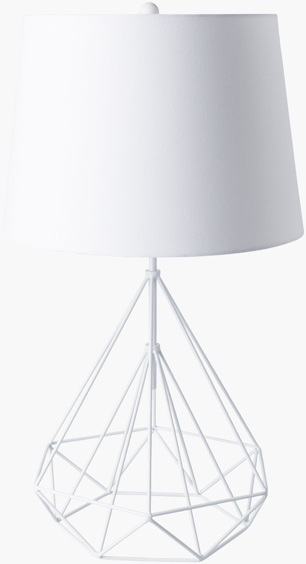 Surya Fuller 29" Accent Table Lamp - Modern Linen & Metal Design For Timeless Home Decor Enhancement Body, White,Finial, White,Harp, Metallic ,Nickel Iron,Linen Ful101-tbl