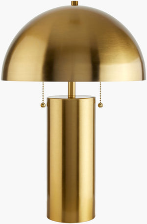 Surya Fungiaire 20" Country Cottage Accent Table Lamp - Cozy Metal Design For Inviting Home Ambiance Cord, Translucent Iron,Linen Fun-002