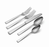 Lenox Oneida Satin Lewin 65 Piece Fine Flatware Set, Service for 12 Metallic, STAINLESS METAL F149065A