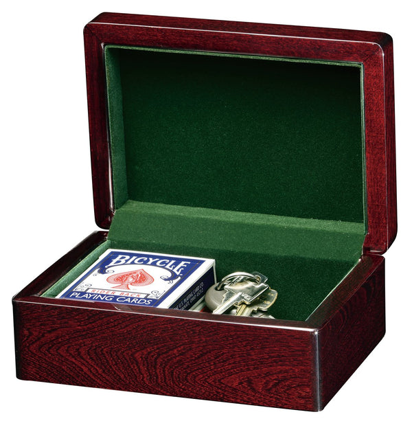 Hekman Furniture 655131 Elegant Rosewood Presentation Box With Green Felt Interior - Perfect For Gifts And Keepsakes Rosewood Presentation Box Ii 655131