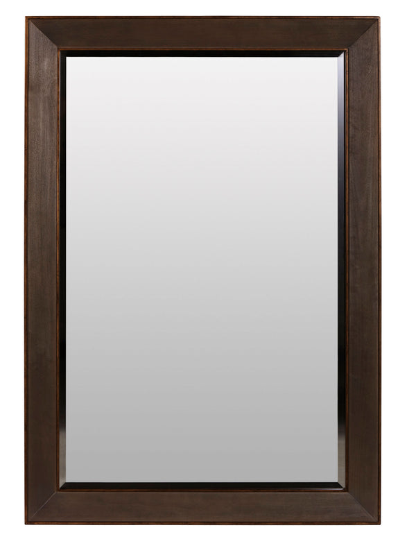 A.R.T. Furniture Woodwright Cody Mirror - Transitional Design With Champagne Finish, Bead Molding & Versatile Mounting Options Brown, Brown Parawood Solids And Primavera Veneer 253122-2325