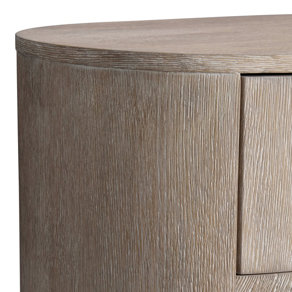 Bernhardt Bernhardt Loggia Nightstand With Soft-Close Drawer, Wire-Brushed Oak Aria Finish & Usb Charging 345230
