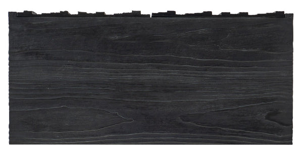 Hooker Furniture Chapman Charred Shou Sugi Ban Accent Chest With Hand-Hammered Pewter Accents, Media-Ready Storage 6033-85004-99