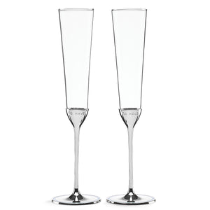 Lenox Kate Spade Take The Cake 2-Piece Champagne Flute Set Clear, SLVR PLATE MULTI 854777