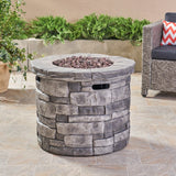 Christopher Knight Home® Noble House 30" Circular Mgo Fire Pit - 40 000 Btu