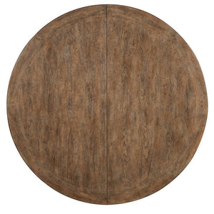 Hooker Furniture Americana Round Pedestal Dining Table With Carved Base, Two-Tone Honey Top & 22" Pull-Out Leaf Whites/Creams/Beiges 7050-75203-02