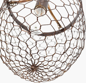 Surya Furrow Pendant Lighting - Elegant 12" Metal Fixture For Living Room, Kitchen & Dining Area Glow Fixture, Brown,Shade, Rust,Cord, Black Iron Fuw-001