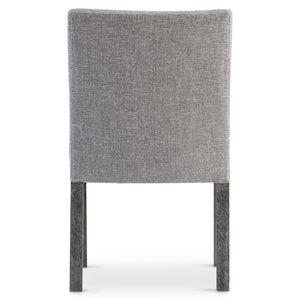 Bernhardt Bernhardt Menton Upholstered Side Chair With Sutton Wood Legs, Curved Arms, Durable Tailored Comfort 352541