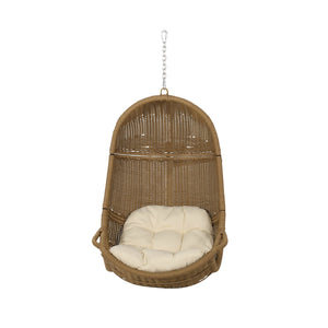 English Elm Christopher Knight Home® - LENA Hanging Basket with Durable Fabric Construction and Sturdy Handles for Stylish Indoor Decor Brown+Beige 70428.00BGE