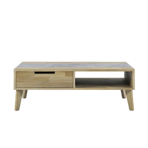 English Elm Steve Silver - Calgary - Sintered Stone Coffee Table - Brown