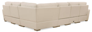 Hooker Furniture Optimus Five Seat Power Sectional with Recline Headrests and Performance Fabric SS925-5PC2-405-S