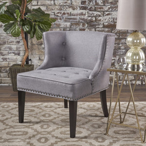 Christopher Knight Home® - Noble House - Adelina Contemporary Upholstered Accent Chair with Nailhead Trim