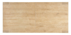 Hooker Furniture Retreat Sand Dune Rectangle Dining Table With 22" Removable Leaf, Oak-Veneer Top & Block Legs 6950-75200-80