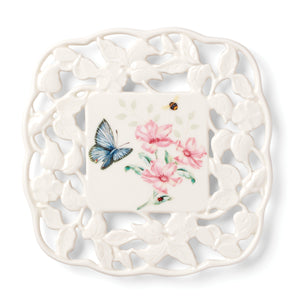 Lenox Butterfly Meadow Trivet Multi, WHITE PORCELAIN 890446