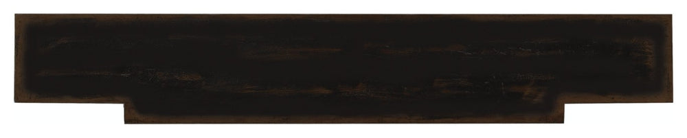 Hooker Furniture Sanctuary Slim Four-Drawer Console In Hand-Rubbed Ebony — 72" Narrow Entryway Table With Shelf, Distressed Charm 3005-85001