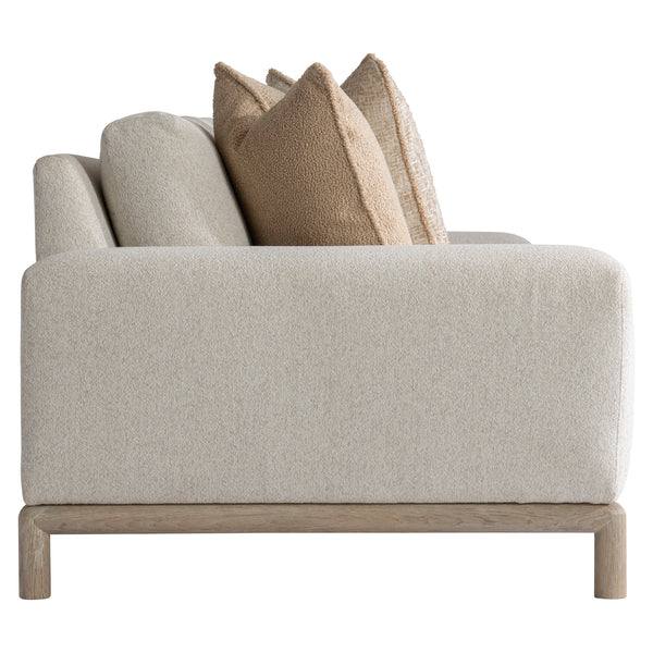 Bernhardt Hadley Fabric Sofa White,Cream Fabric P6287A