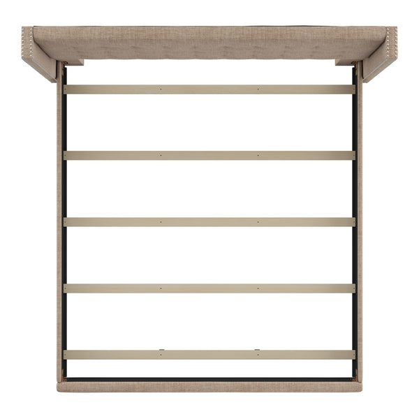 Homelegance By Top-Line Harlyn Tufted Linen Wingback Bed Beige Linen