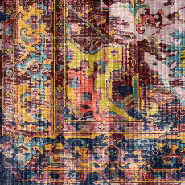 Surya Festival Handcrafted 2' X 3' Traditional Wool Rug With Fringe - Timeless Elegance For Any Space Burgandy Nz Wool Fvl1004-23