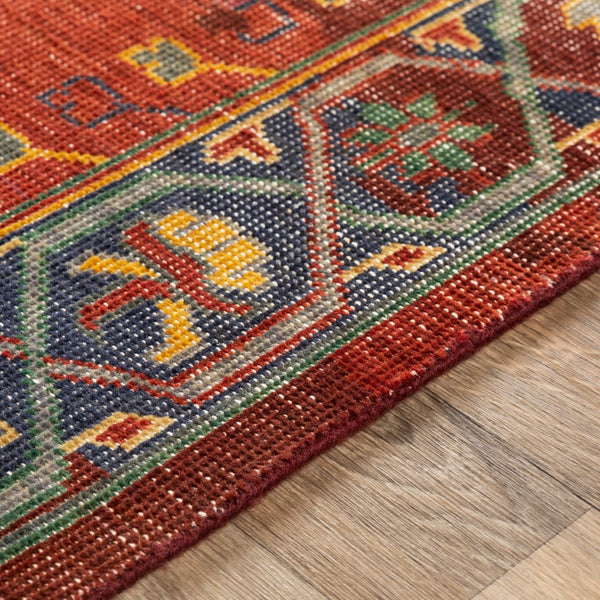 Surya Festival Handcrafted 2' X 3' Traditional Wool Rug With Fringe - Timeless Elegance For Any Space Mauve Nz Wool Fvl1008-23