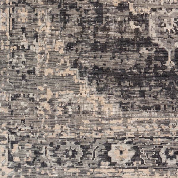 Festival FVL-1009 8' x 11' Handmade Rug FVL1009-811  Black, Charcoal, Medium Gray, Taupe, Cream Surya