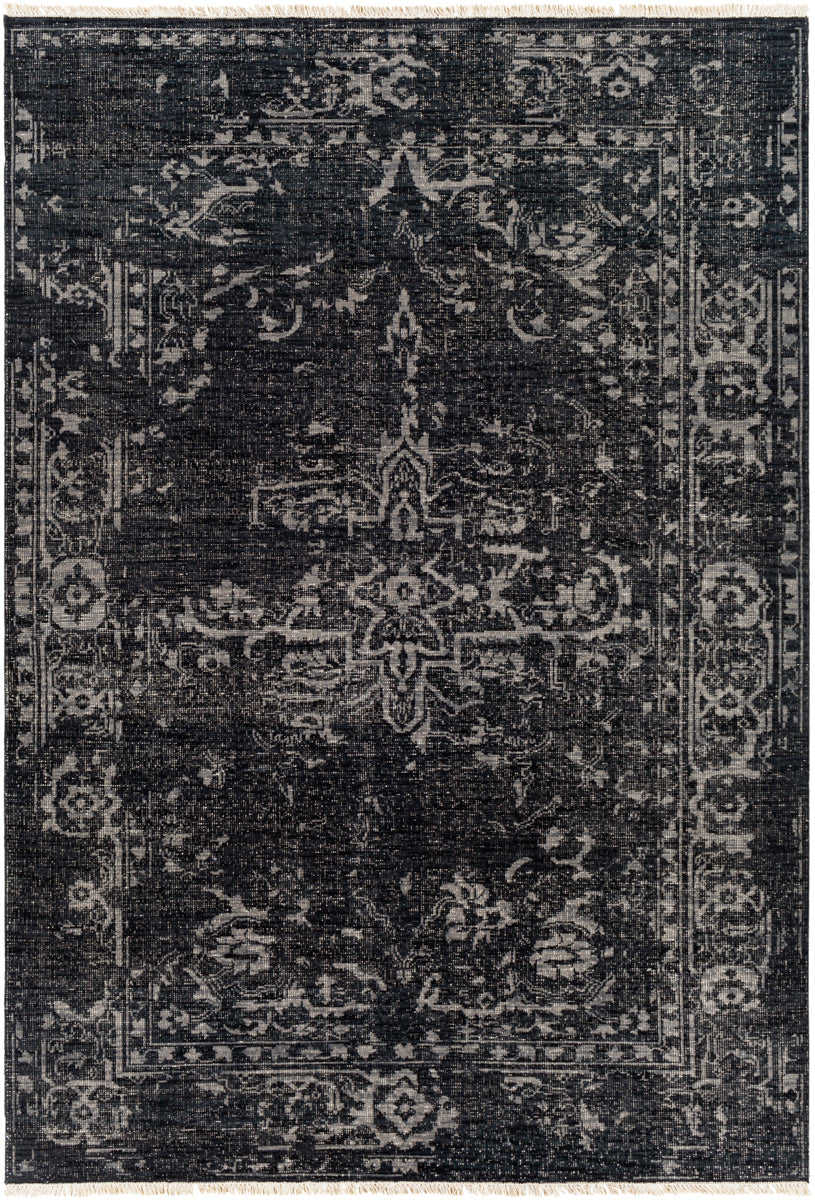 Festival FVL-1010 6' x 9' Handmade Rug FVL1010-69  Black, Gray, Cream Surya