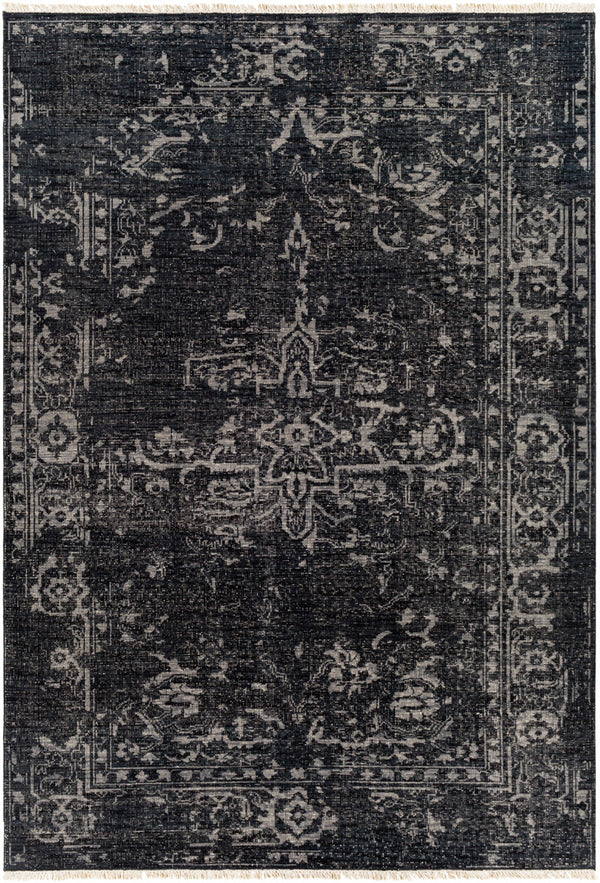 Festival FVL-1010 6' x 9' Handmade Rug FVL1010-69  Black, Gray, Cream Surya