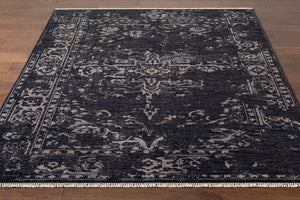 Festival FVL-1010 8' x 11' Handmade Rug FVL1010-811  Black, Gray, Cream Surya