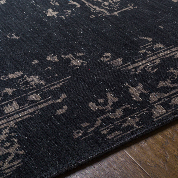 Festival FVL-1010 8' x 11' Handmade Rug FVL1010-811  Black, Gray, Cream Surya
