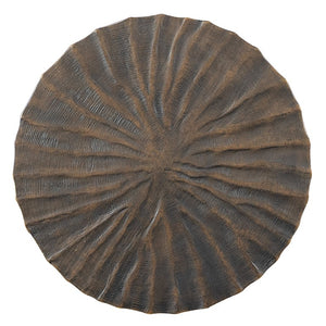 Hooker Furniture Commerce Ribbed Ferrous Accent Table In Weathered Bronze Finish — Compact Sculptural End Table For Entryway, Bedside, Living Room (17"L X 24.75"H) 7228-80210-89