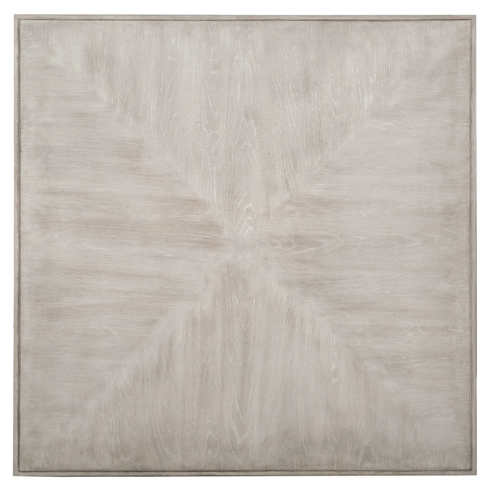 Bernhardt Bernhardt Landers Square Cocktail Table — Cerused Greige White Oak, Inverted Base, Geometric Top On Casters 534011