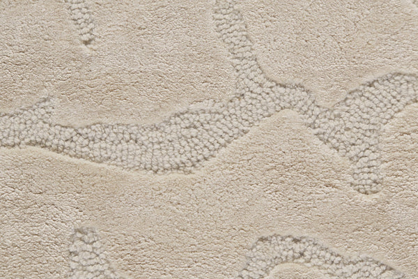 Feizy Rugs Mali Hand-tufted Abstract Rug – Contemporary Glam With Subtle Sheen For Sophisticated Interiors Ivory,Taupe,Tan Viscose,Wool 7178629fivy000c50