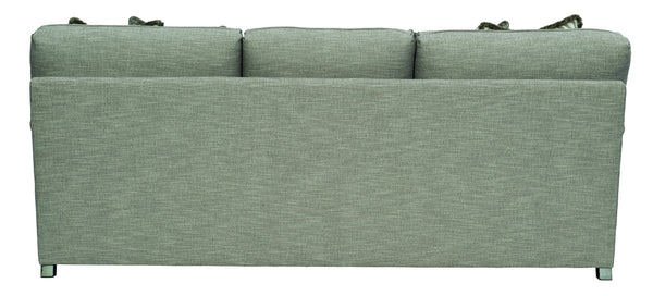 Bernhardt Bernhardt Tarleton Short Sofa With Plush Cushions, Wave Arms, Turned Wood Legs & 5 Pillows — Custom Upholstery Options - Made to Order B4266G