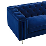 English Elm Steve Silver - Charlene - Velvet Loveseat - Blue